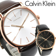  Shop Authentic Calvin Klein Posh Black Dial Black Leather Strap Watch for Men - K8Q316C3 - Luxxuri