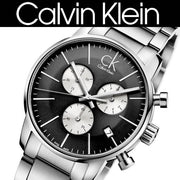  Shop Authentic Calvin Klein City Chronograph Black Dial Silver Steel Strap Watch for Men - K2G2714X - Luxxuri