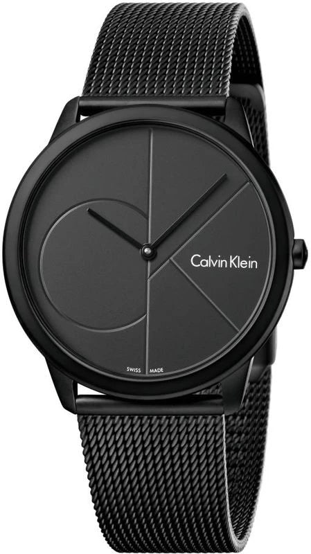  Shop Authentic Calvin Klein Minimal Grey Dial Grey Mesh Bracelet Watch for Men - K3M517P4 - Luxxuri