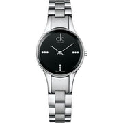  Shop Authentic Calvin Klein Simplicity Black Dial Silver Steel Strap Watch for Women - K4323104 - Luxxuri