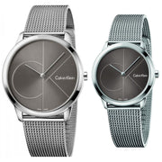  Shop Authentic Calvin Klein Minimal Black Dial Silver Mesh Bracelet Watch for Men - K3M21123 - Luxxuri