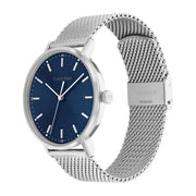  Shop Authentic Calvin Klein High Noon Quartz Blue Dial Silver Mesh Bracelet Watch for Men - K8M2112N - Luxxuri