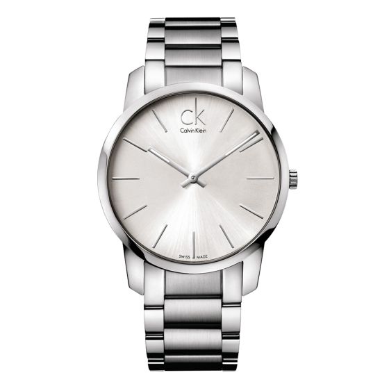  Shop Authentic Calvin Klein City Silver Dial Silver Steel Strap Watch for Men - K2G21126 - Luxxuri