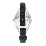  Shop Authentic Calvin Klein Rebel Black Grey Dial Black Leather Strap Watch for Women - K8P231C1 - Luxxuri