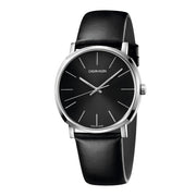  Shop Authentic Calvin Klein Posh Black Dial Black Leather Strap Watch for Men - K8Q311C1 - Luxxuri