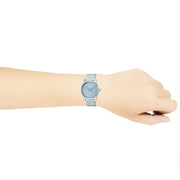  Shop Authentic Calvin Klein City Blue Dial Blue Leather Strap Watch for Women - K2G231VN - Luxxuri