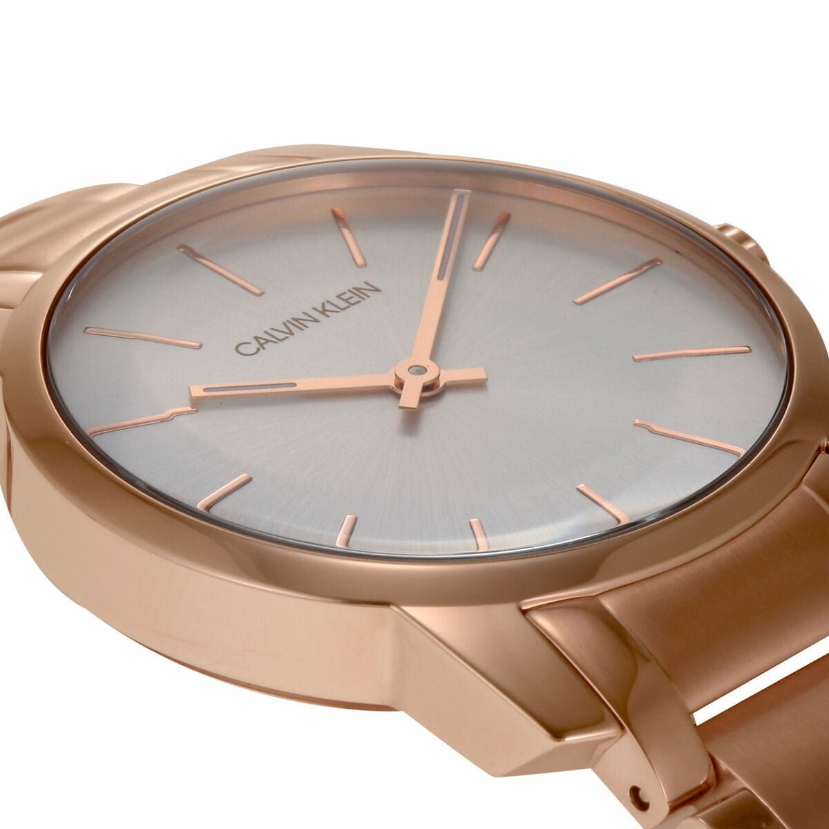  Shop Authentic Calvin Klein City White Mother of Pearl Dial Rose Gold Steel Strap Watch for Women - K2G23646 - Luxxuri