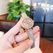  Shop Authentic Burberry The Classic Quartz Grey Dial Grey Leather Strap Watch For Women - BU10119 - Luxxuri