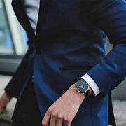  Shop Authentic Daniel Wellington Classic Sheffield Black Dial Black Leather Strap Watch For Men - DW00100127 - Luxxuri