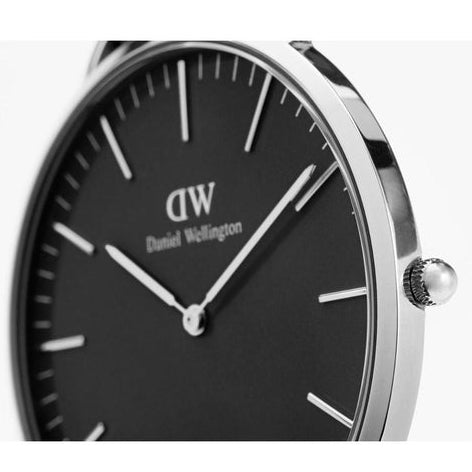  Shop Authentic Daniel Wellington Classic Sheffield Black Dial Black Leather Strap Watch For Men - DW00100133 - Luxxuri