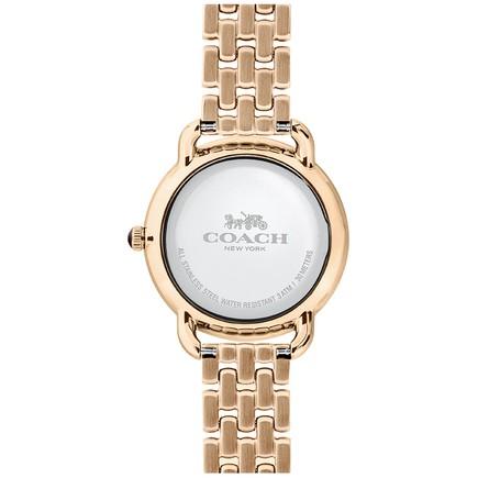 Coach Delancey White Dial Rose Gold Steel Strap Watch for Women - 14502783