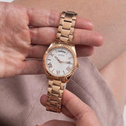  Shop Authentic Guess Luna White Dial Rose Gold Steel Strap Watch for Women - GW0308L3 - Luxxuri