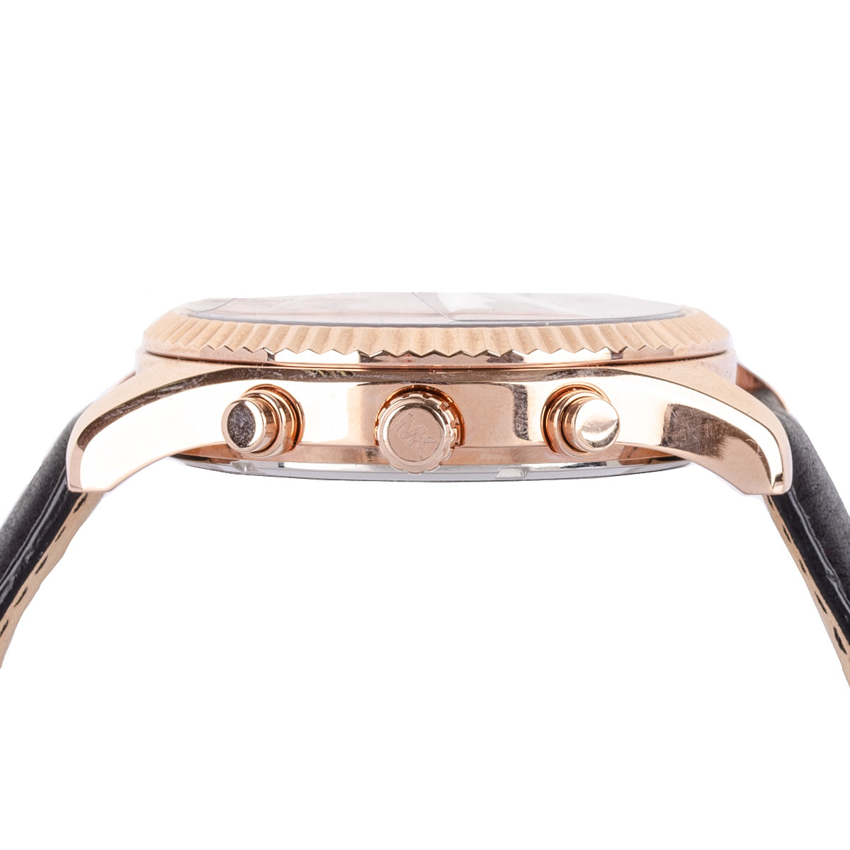  Shop Authentic Michael Kors Lexington Chronograph Rose Gold Dial Black Leather Strap Watch For Men - MK8516 - Luxxuri