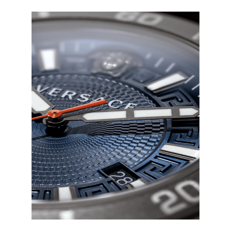  Shop Authentic Versace Greca Sport Quartz Black Dial Black Steel Strap Watch For Men - VEZ300621 - Luxxuri