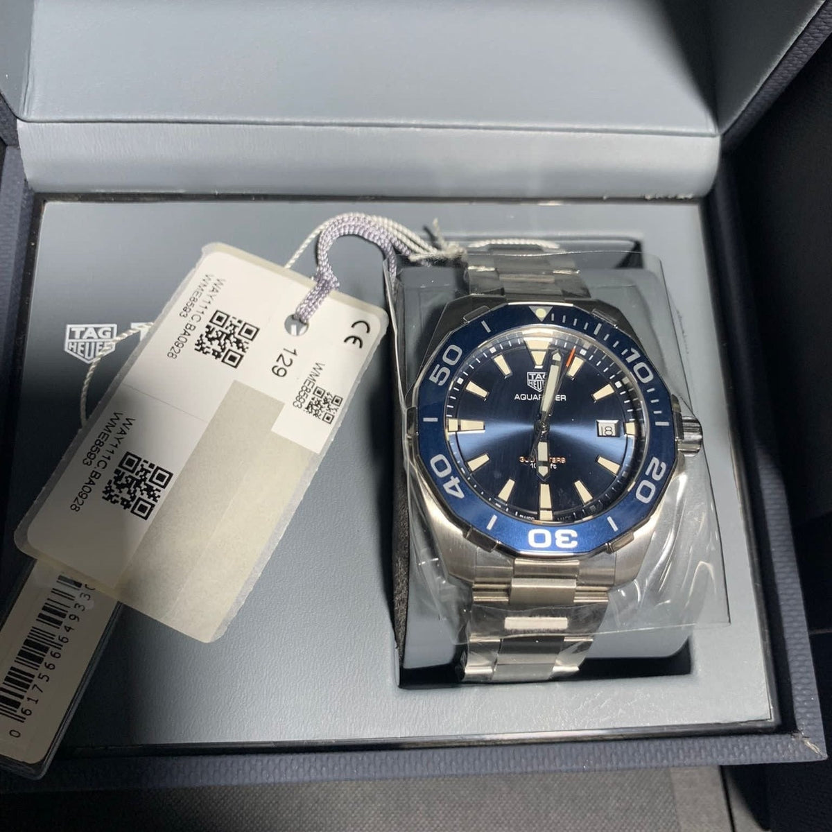  Shop Authentic Tag Heuer Aquaracer Blue Dial Watch for Men - WAY111C.BA0928 - Luxxuri