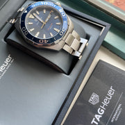  Shop Authentic Tag Heuer Aquaracer Blue Dial Watch for Men - WAY101C.BA0746 - Luxxuri