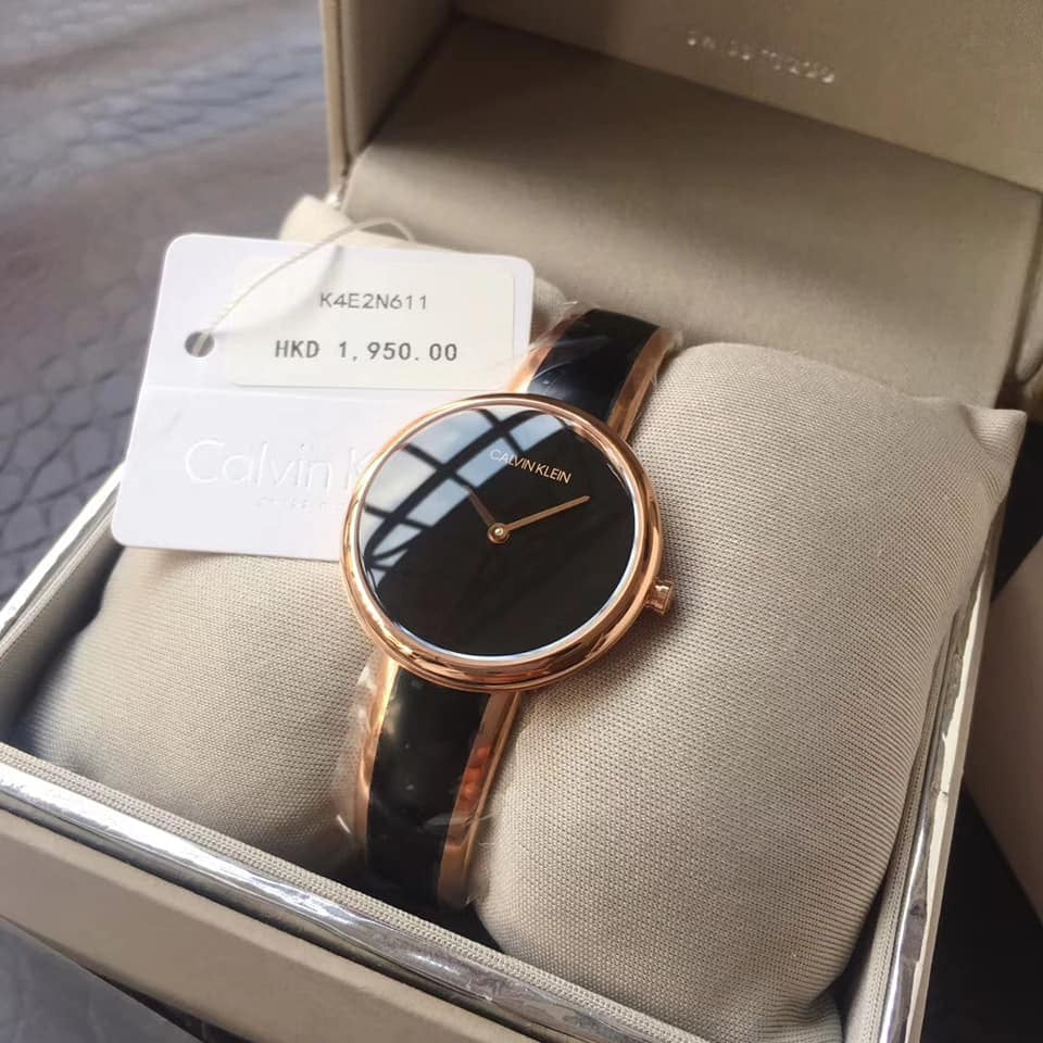  Shop Authentic Calvin Klein Seduce Black Dial Two Tone Steel Strap Watch for Women - K4E2N611 - Luxxuri
