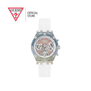  Shop Authentic Guess Glitz Pride Limited Edition White Dial White Rubber Strap Watch for Women - GW0407L4 - Luxxuri