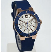 Shop Authentic Guess Overdrive White Dial Blue Rubber Strap Watch for Women - W0149L5 - Luxxuri