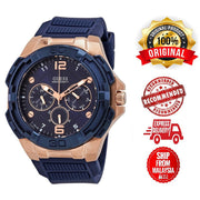  Shop Authentic Guess Genesis Quartz Blue Dial Blue Silicone Strap Watch For Men - W1254G3 - Luxxuri