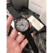  Shop Authentic Emporio Armani Luigi Quartz White Dial Black Rubber Strap Watch For Men - AR11136 - Luxxuri