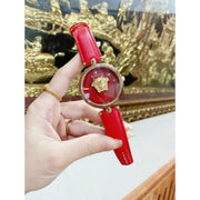  Shop Authentic Versace Palazzo Empire Red Dial Red Leather Strap Watch for Women - VCO120017 - Luxxuri