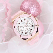  Shop Authentic Guess Athena White Dial Pink Rubber Strap Watch For Women - GW0030L4 - Luxxuri