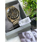  Shop Authentic Guess BFF Multifunction Black Dial Gold Steel Strap Watch for Women - W0231L3 - Luxxuri