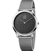  Shop Authentic Calvin Klein Minimal Grey Dial Silver Mesh Bracelet Watch for Women - K3M2312X - Luxxuri