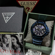  Shop Authentic Guess Rigor Multifunction Black Dial Blue Steel Strap Watch for Men - W0218G4 - Luxxuri
