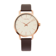  Shop Authentic Calvin Klein Even Silver Dial Brown Leather Strap Watch for Men - K7B216G6 - Luxxuri