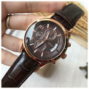  Shop Authentic Guess Exec Chronograph Brown Dial Brown Leather Strap Watch For Men - W0076G4 - Luxxuri