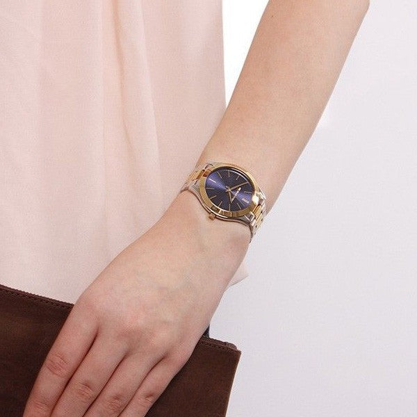  Shop Authentic Michael Kors Slim Runway Blue Dial Two Tone Steel Strap Watch for Women - MK3479 - Luxxuri