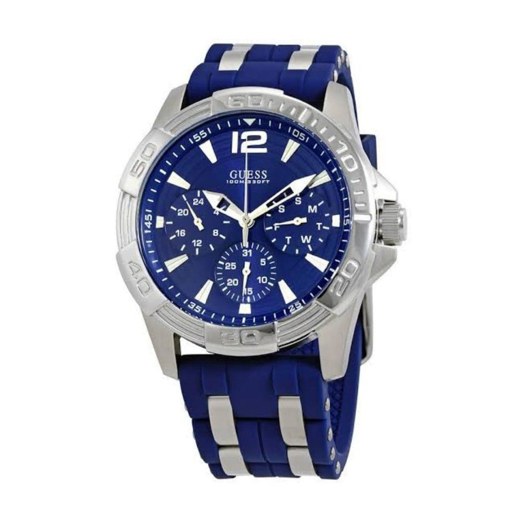  Shop Authentic Guess Oasis Multifunction Blue Dial Two Tone Steel Strap Watch for Men- W0366G2 - Luxxuri