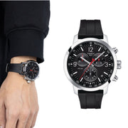  Shop Authentic Tissot PRC 200 Chronograph Black Dial Black Rubber Strap Watch for Men - T114.417.17.057.00 - Luxxuri