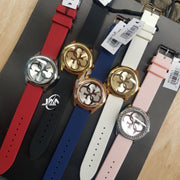  Shop Authentic Guess G-Twist Silver Dial Red Rubber Strap Watch for Women - W0911L9 - Luxxuri