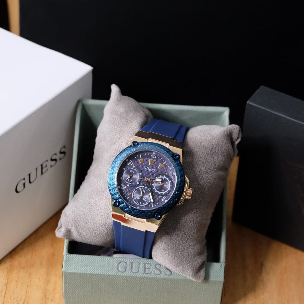  Shop Authentic Guess Zena Blue Dial Blue Silicone Strap Watch For Women - W1094L2 - Luxxuri