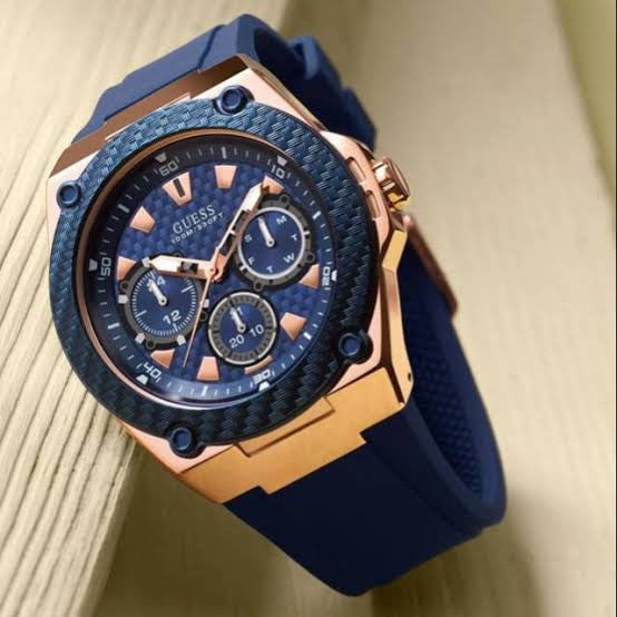  Shop Authentic Guess Zena Blue Dial Blue Silicone Strap Watch For Women - W1094L2 - Luxxuri