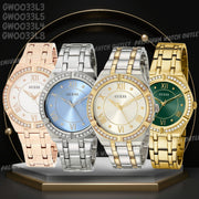  Shop Authentic Guess Cosmo Diamonds Blue Dial Silver Steel Strap Watch for Women - GW0033L5 - Luxxuri