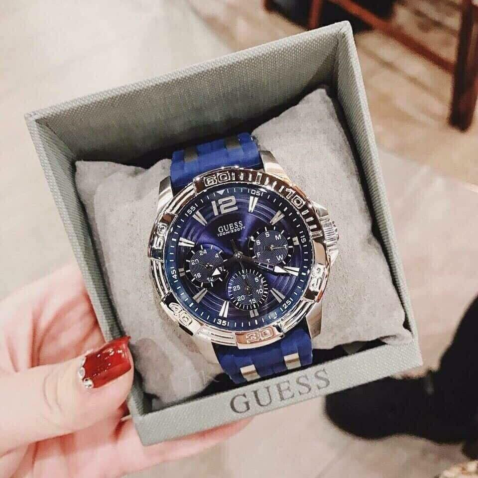  Shop Authentic Guess Oasis Multifunction Blue Dial Two Tone Steel Strap Watch for Men- W0366G2 - Luxxuri