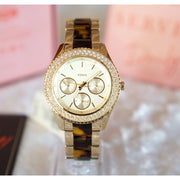  Shop Authentic Fossil Stella Multifunction Gold Dial Two Tone Steel Strap Watch for Women - ES4756 - Luxxuri