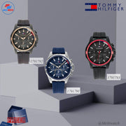  Shop Authentic Tommy Hilfiger Mason Black Dial Black Rubber Strap Watch for Men - 1791792 - Luxxuri