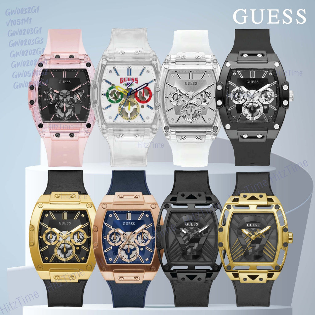  Shop Authentic Guess Sporting Black Dial Pink Rubber Strap Watch for Men - GW0032G1 - Luxxuri