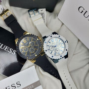  Shop Authentic Guess Overdrive Black Dial Black Rubber Strap Watch for Women - W0149L4 - Luxxuri