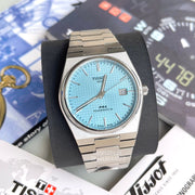  Shop Authentic Tissot PRX Powermatic 80 Ice Blue Tiffany Dial Silver Steel Strap Watch for Men - T137.407.11.351.00 - Luxxuri