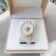  Shop Authentic Versace Palazzo Empire White Dial White Leather Strap Watch for Women - VCO040017 - Luxxuri