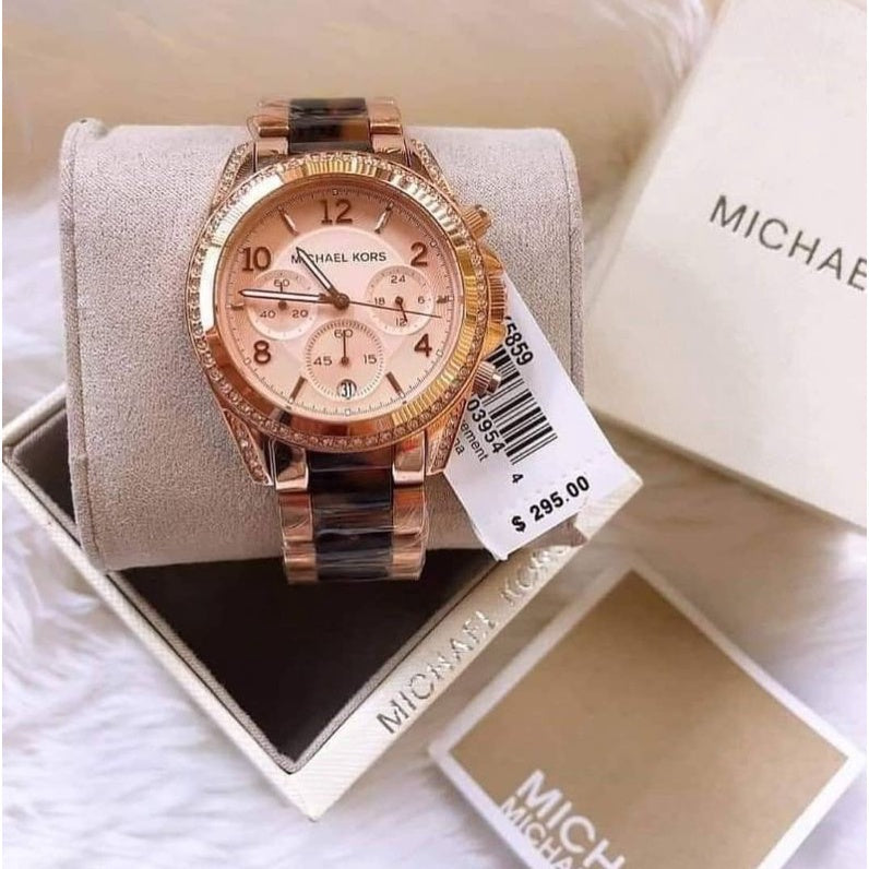  Shop Authentic Michael Kors Blair Rose Gold Dial Two Tone Steel Strap Watch For Women - MK5859 - Luxxuri