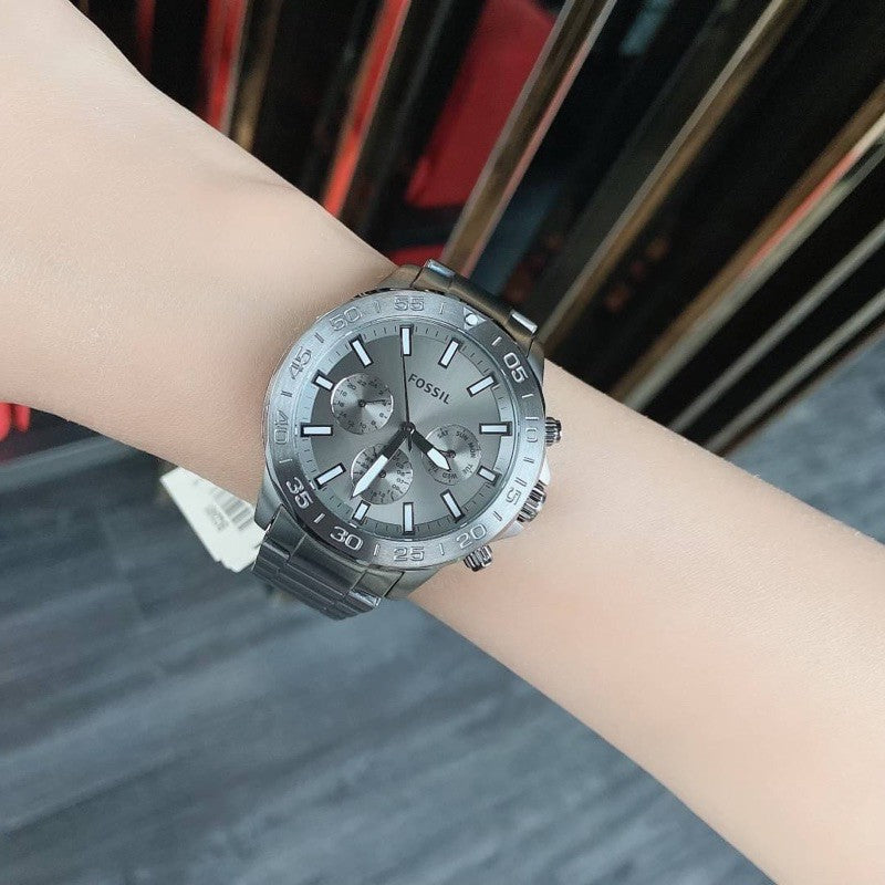  Shop Authentic Fossil Garrett Chronograph Grey Dial Grey Steel Strap Watch for Men - FS5621 - Luxxuri