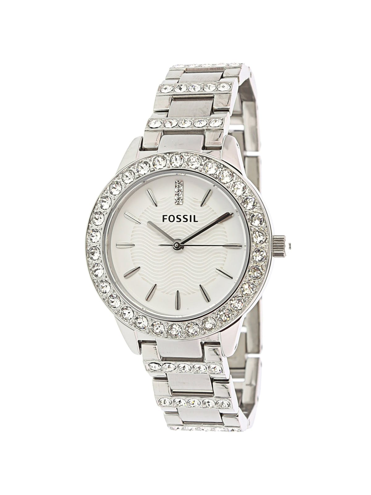 Shop Authentic Fossil Jesse White Dial Silver Steel Strap Watch for Women - ES2362 - Luxxuri