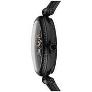  Shop Authentic Versace Palazzo Empire Black Dial Black Leather Strap Watch for Women - VCO050017 - Luxxuri